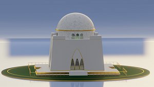 MAUSELEUM QUAID E AZAM TOMB 3D model
