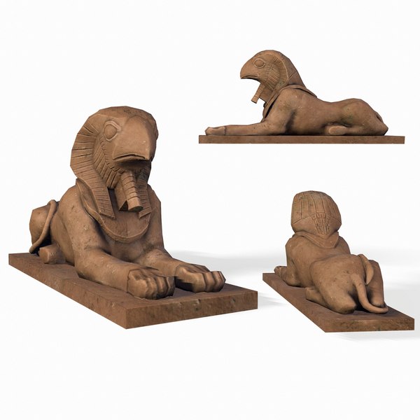 statue horus sphinx model