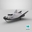Samolot kosmiczny Dream Chaser Orbital w kolorze białym z czarnym wnętrzem