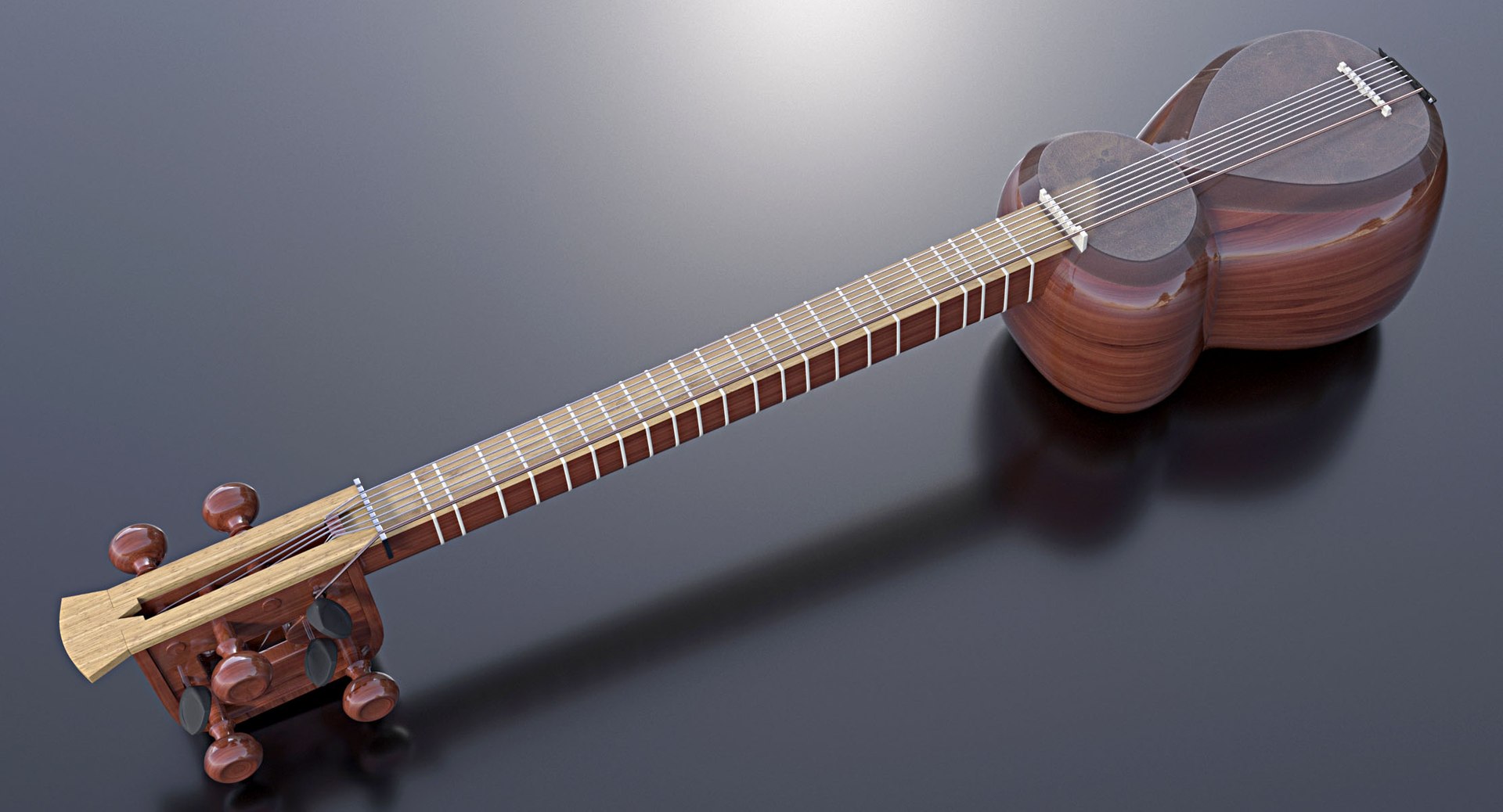 3D Musical Instrument Azerbaijan Tar Model TurboSquid 1249078