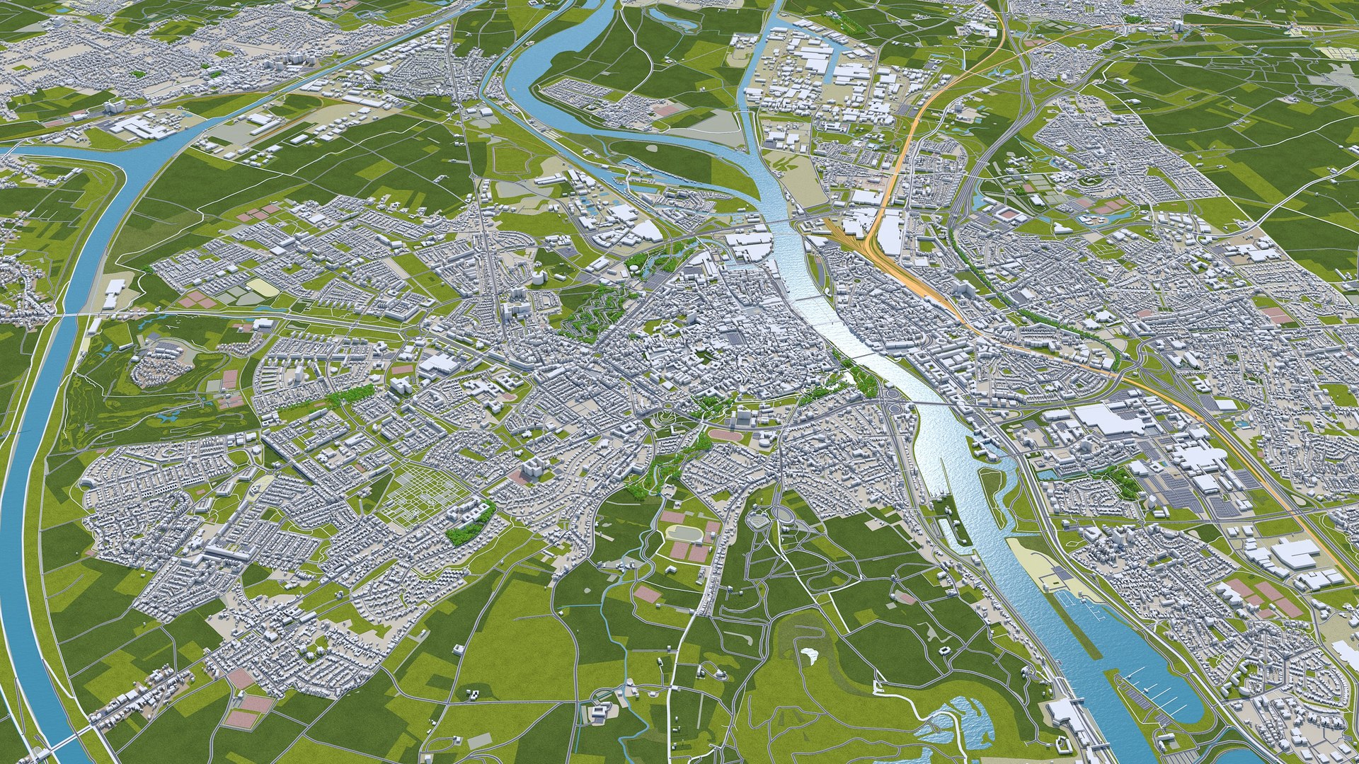 City Area Building Model - TurboSquid 1639727