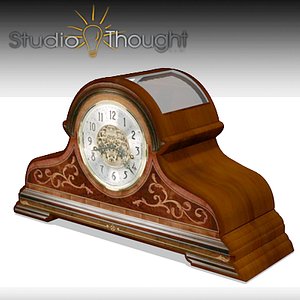 desk clock howard miller 3d model