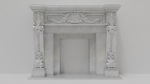Marble Fireplace model