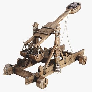 Catapult Low Poly