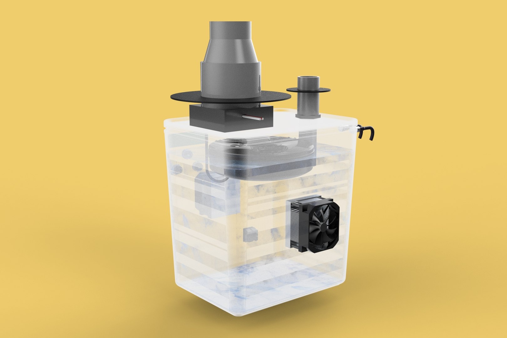 FOG ULTRASONIC HUMIDIFIER MIST AIR COOLING SYSTEM AGRICULTURAL FARM 3D ...
