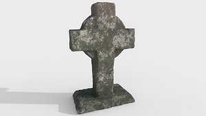 3D model ancient stone tombstones