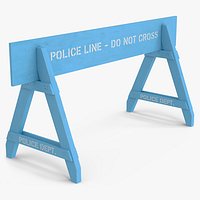 Police Wooden Traffic Barricade