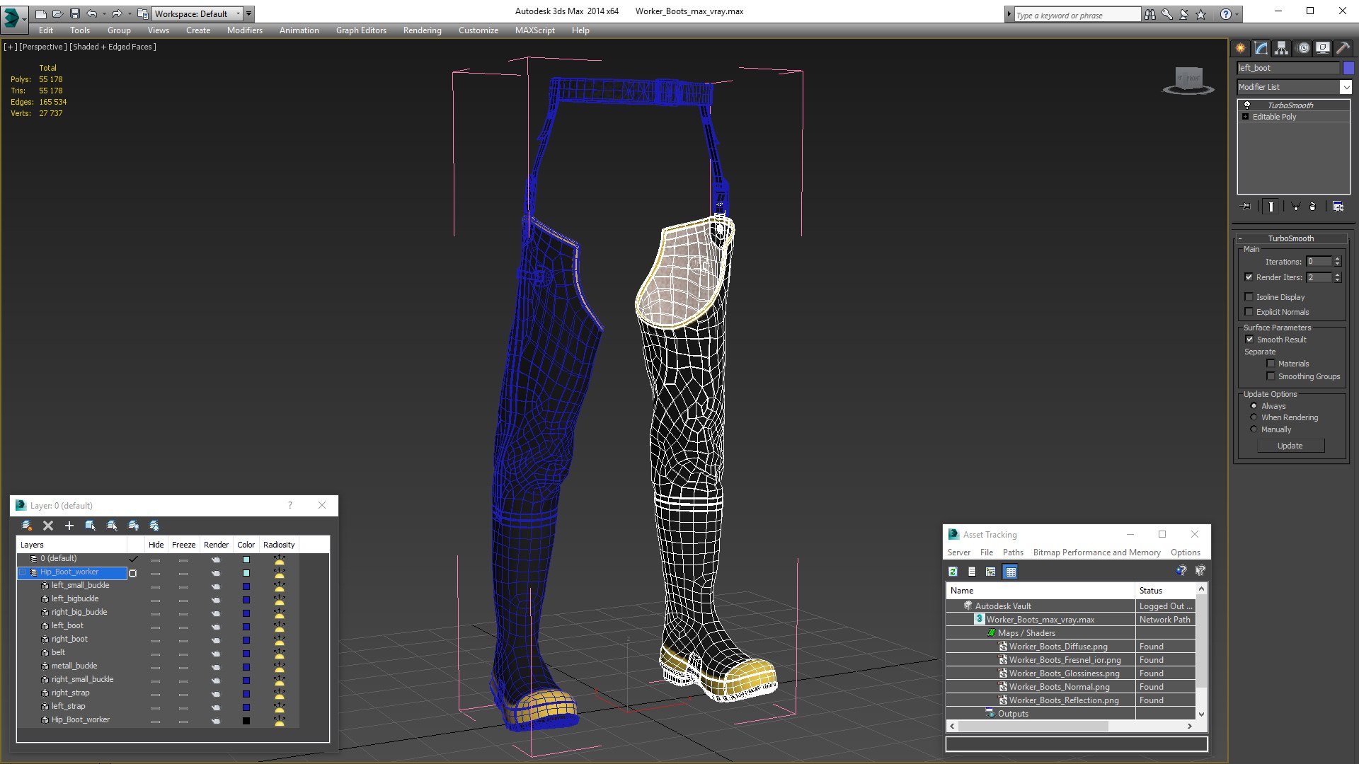 Worker Boots Model - TurboSquid 1818457