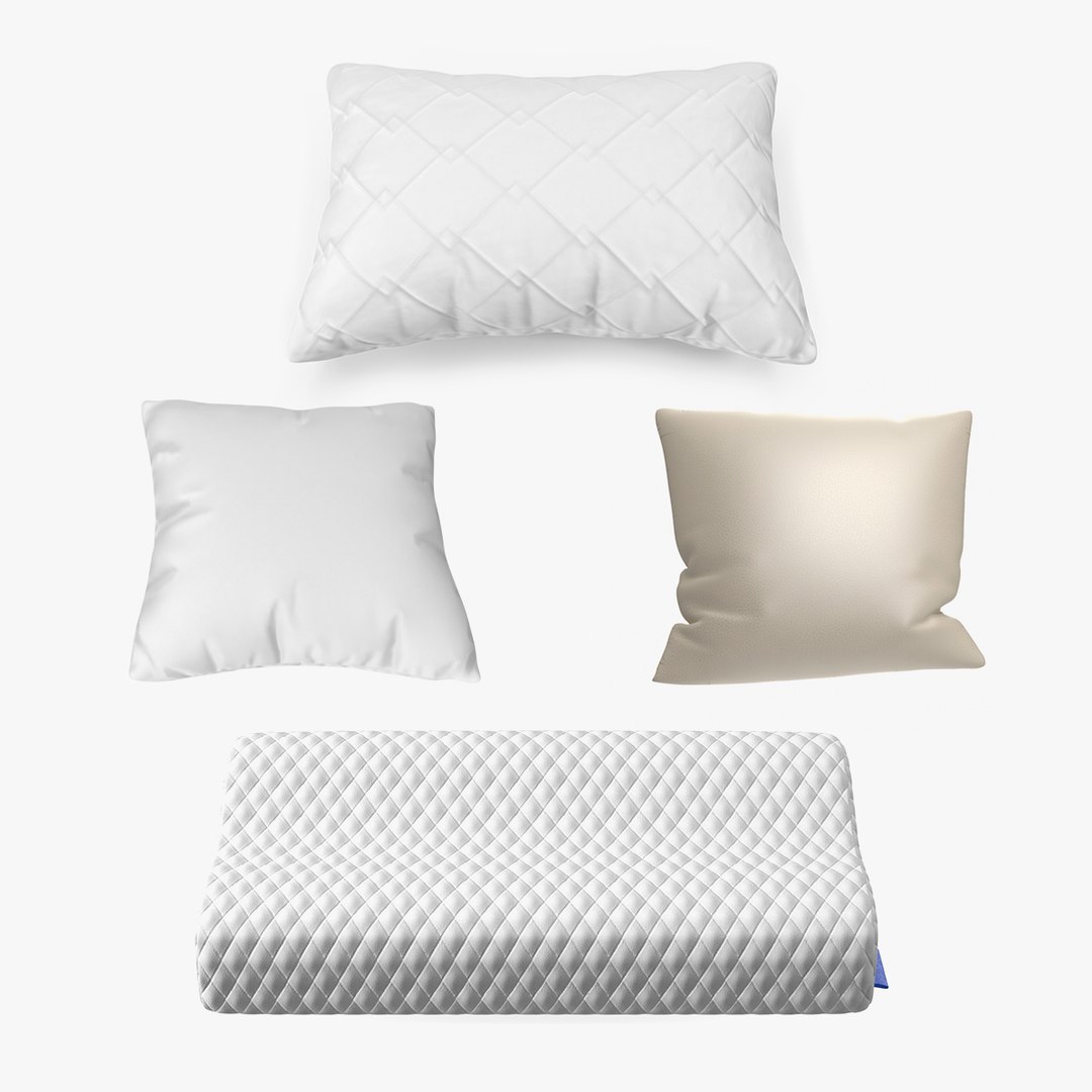 Sleeping Pillows Collection 3 3D model preview