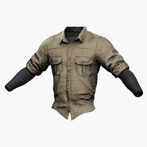 Tactical Long Sleeve Shirt - Game Ready 3D model