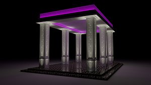 roman pergola 3D model