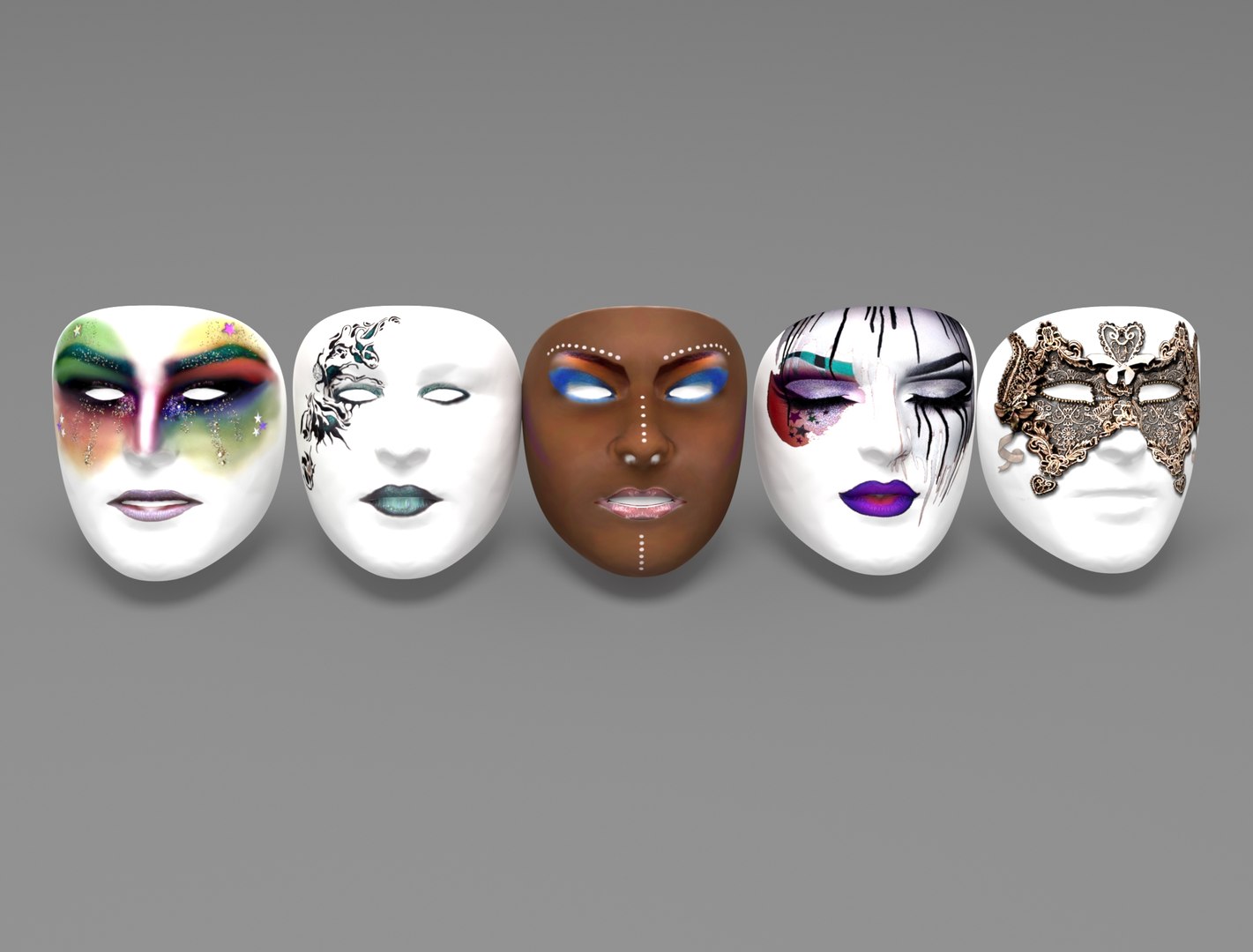 Face masks 3D model - TurboSquid 1596310