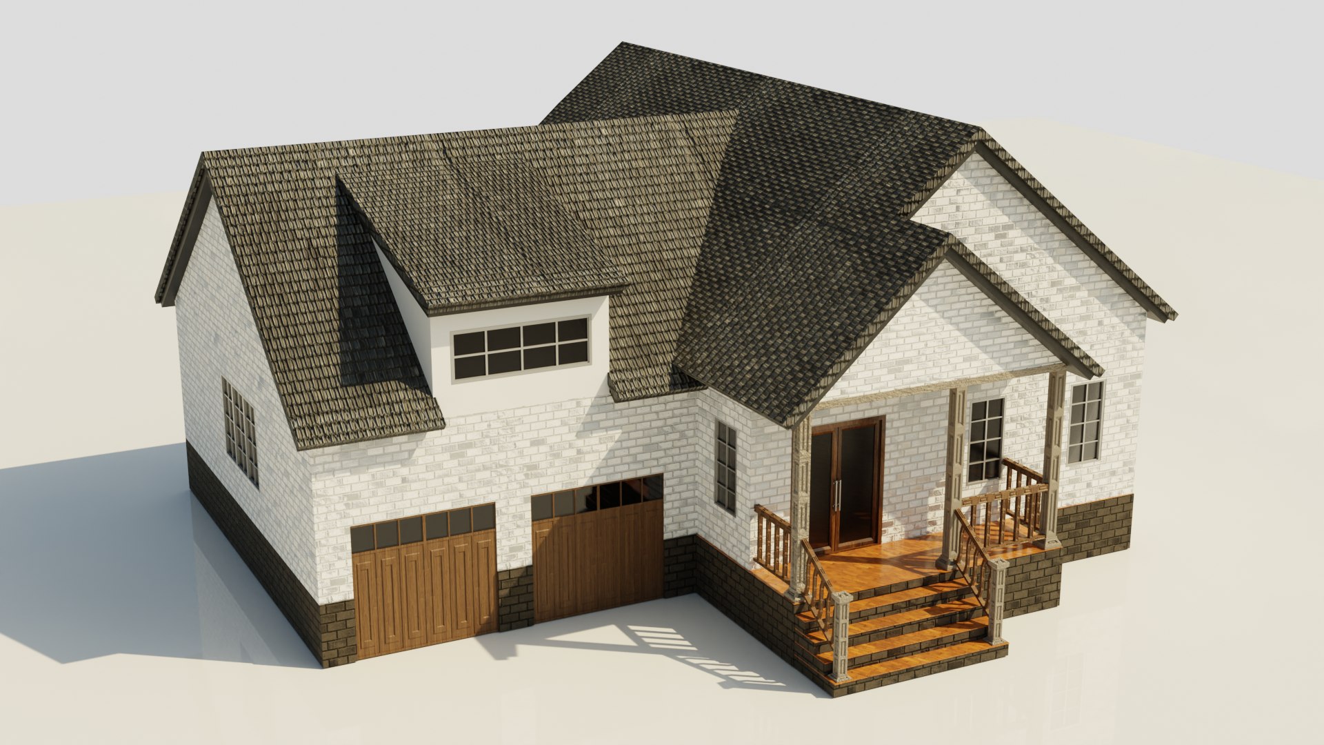 3D European House 010 model - TurboSquid 2168548