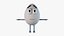 Personnage de dessin animé truqué Eggu