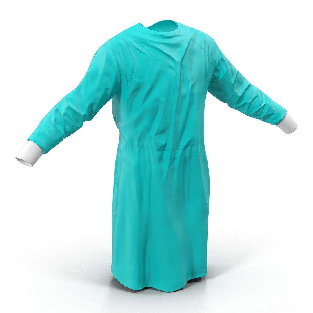 Surgeon Dress 7 3D model preview