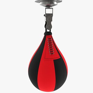 leather speed punching ball c4d