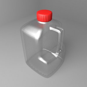 3D water bottle 33oz handle