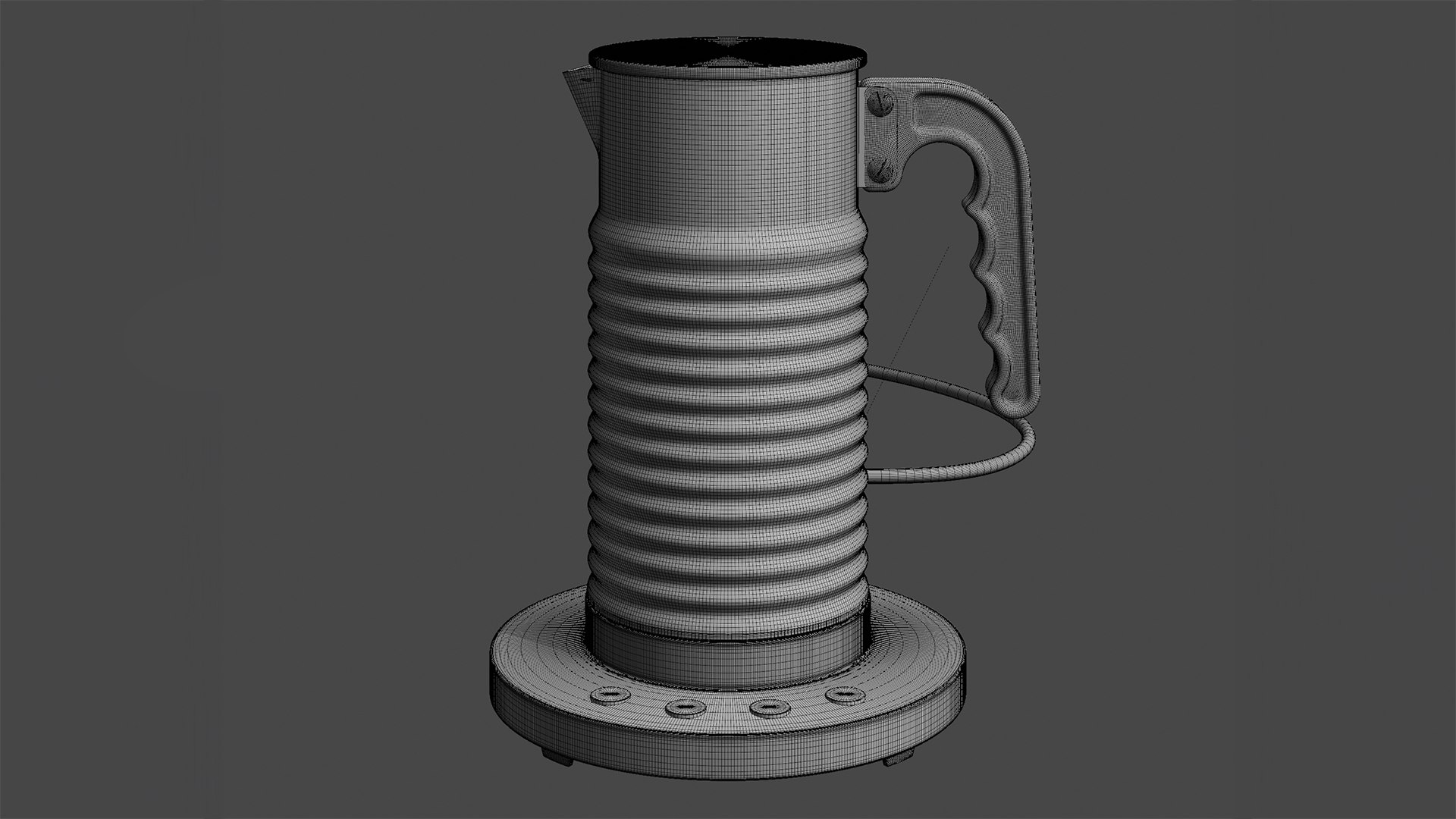 Nespresso Milk Frother 3D Model TurboSquid 2147885   Wireframe 