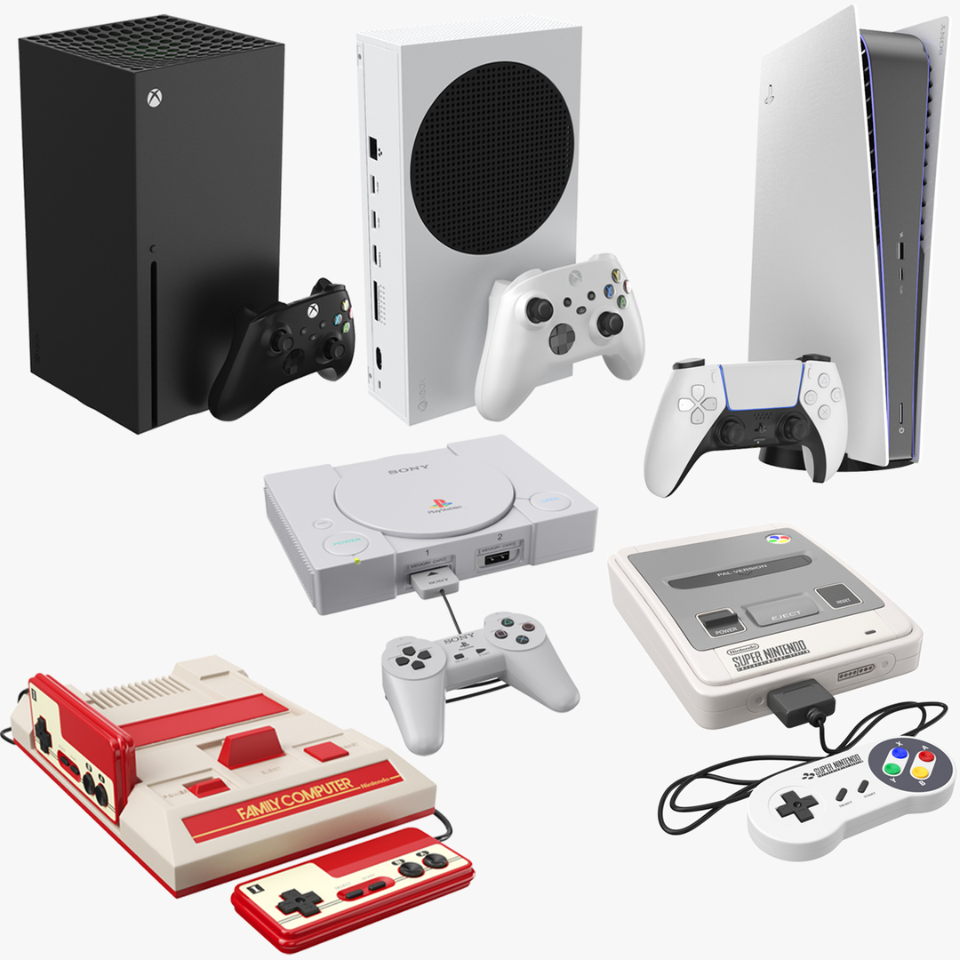 3D Large Gaming Consoles Collection - TurboSquid 1831222