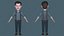 3D Stylized Cartoon Male Character Body and Facial Rigged