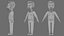 3D Stylized Cartoon Male Character Body and Facial Rigged