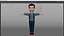 3D Stylized Cartoon Male Character Body and Facial Rigged