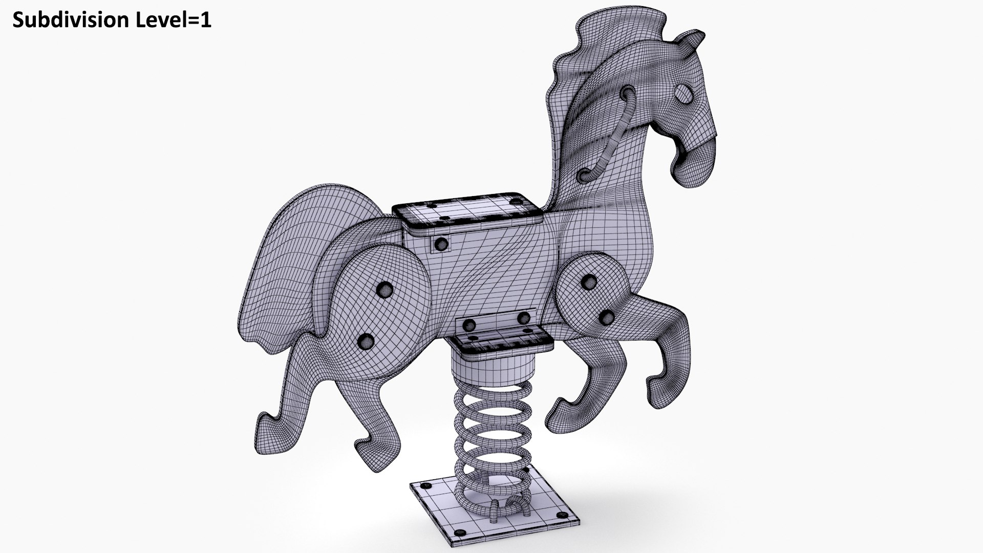3D Playground Spring Swing Collection model - TurboSquid 2146526