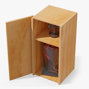 Luxury Whiskey Decanter Wooden Gift Box