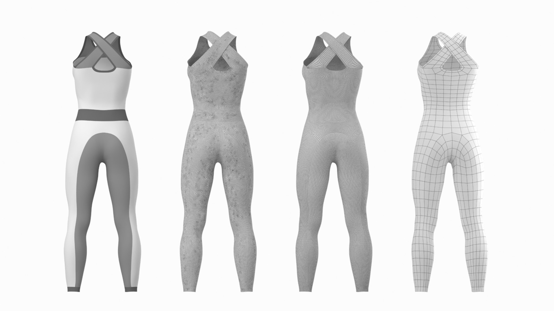 Woman Sportswear 02 Base Mesh Design Kit Model - TurboSquid 2103340