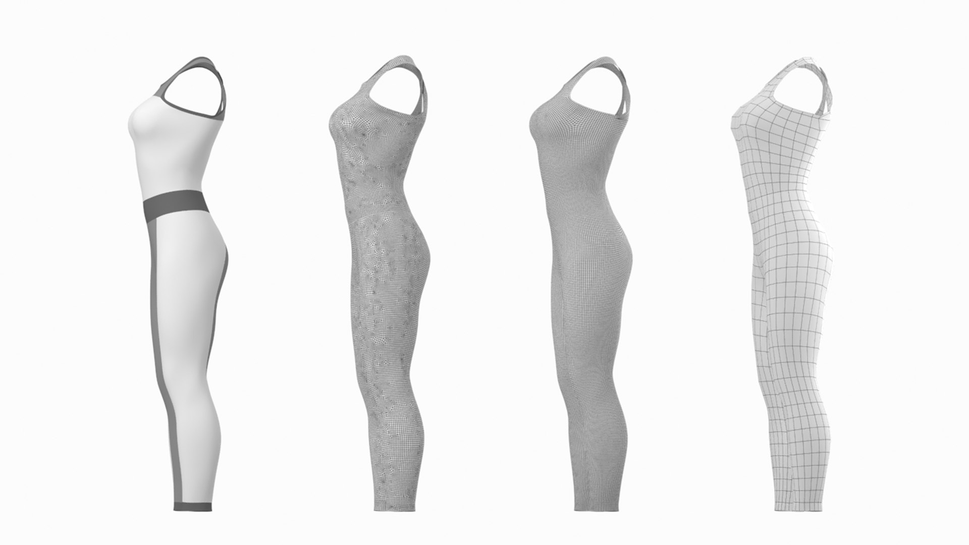 Woman Sportswear 02 Base Mesh Design Kit Model - TurboSquid 2103340