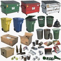Dumpsters Bins And Trash PBR
