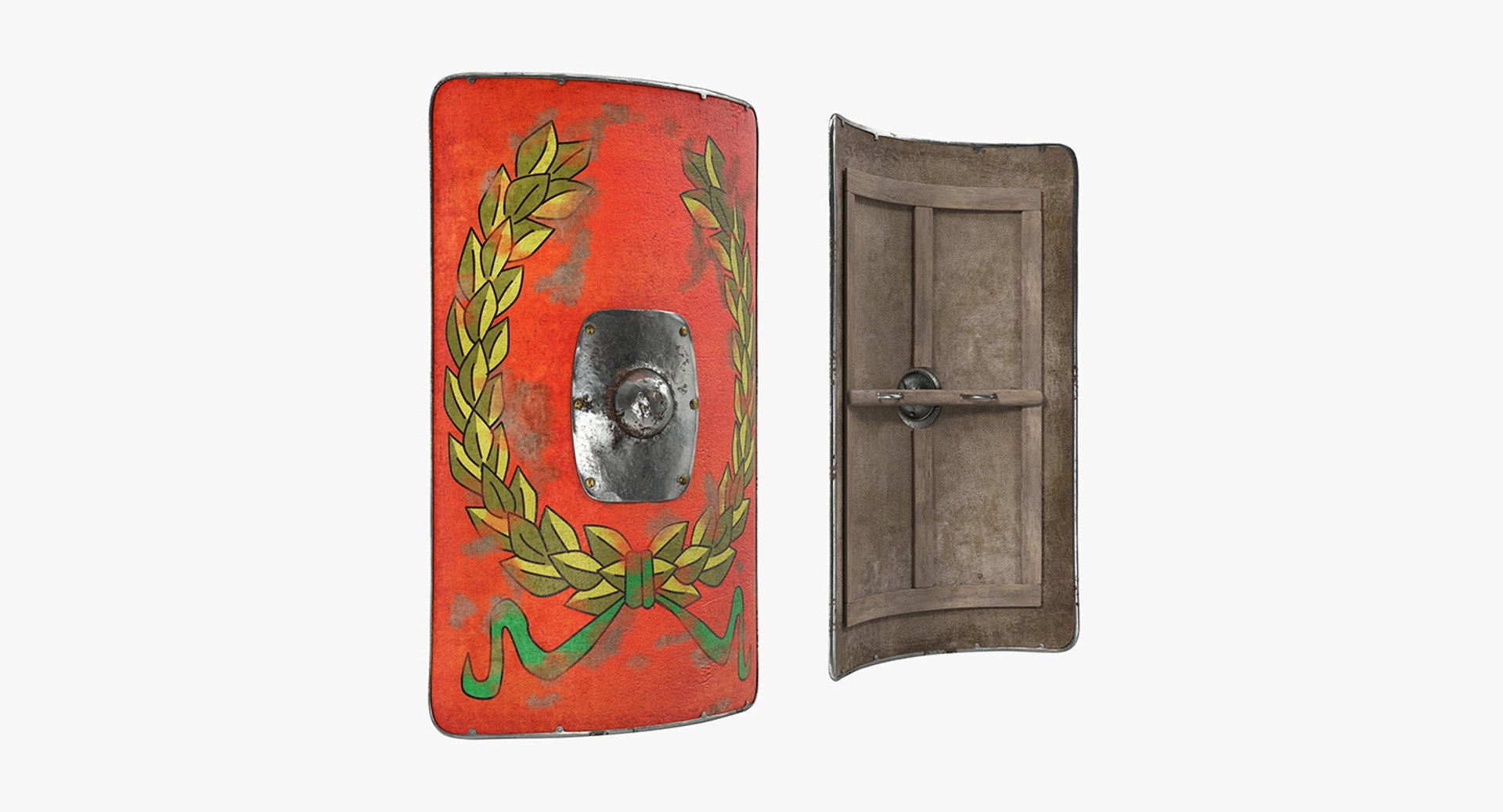 Roman Scutum Shield 3D Model 3D model preview