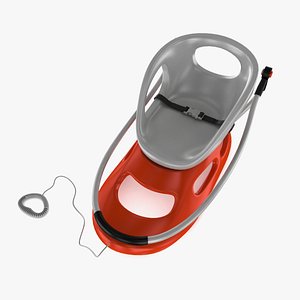 3D sled plastic baby