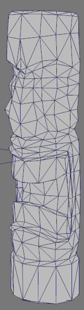 3d Tiki Statue Model
