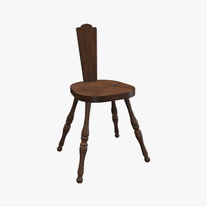 3D model Medieval Spinning Chair