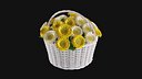 Gerbera Bouquet In Basket 02