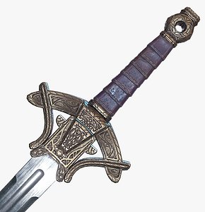 3d model fantasy sword - ready