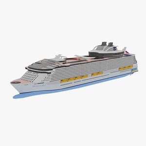Harmony of the Seas Low Poly Single 16k Texture