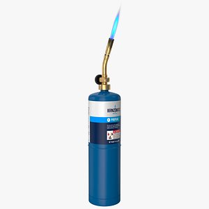 Bernzomatic Handheld Propane Blowtorch with Flame 3D model