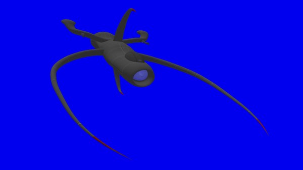 3d model star ship cutter spacecraft