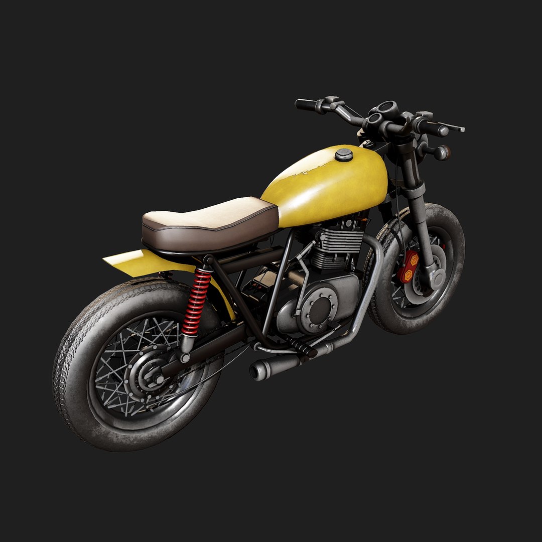 Coffee Racer Final Low-poly 3D Model Model - TurboSquid 1920939