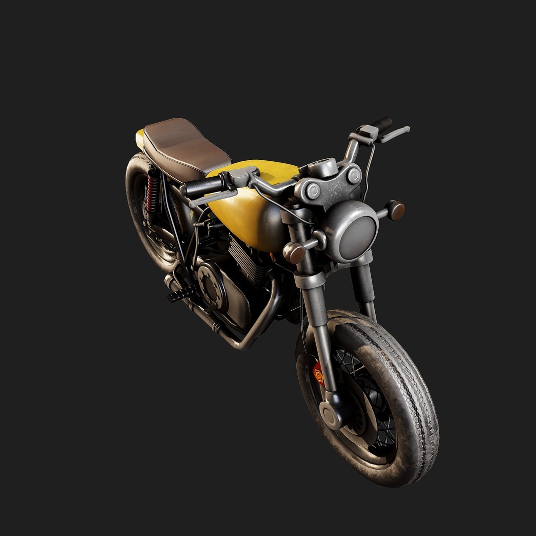 Coffee Racer Final Low-poly 3D Model Model - TurboSquid 1920939