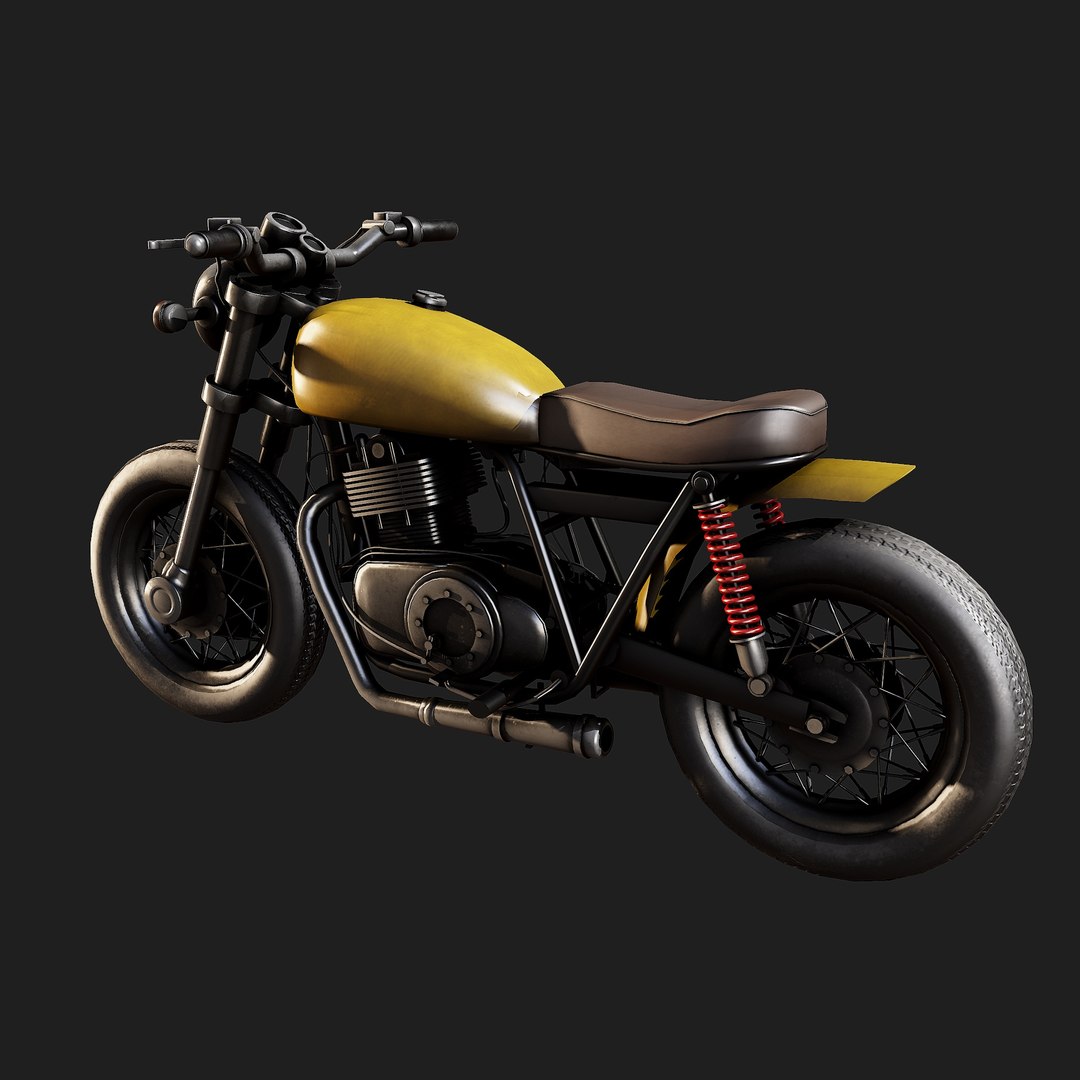 Coffee Racer Final Low-poly 3D Model Model - TurboSquid 1920939