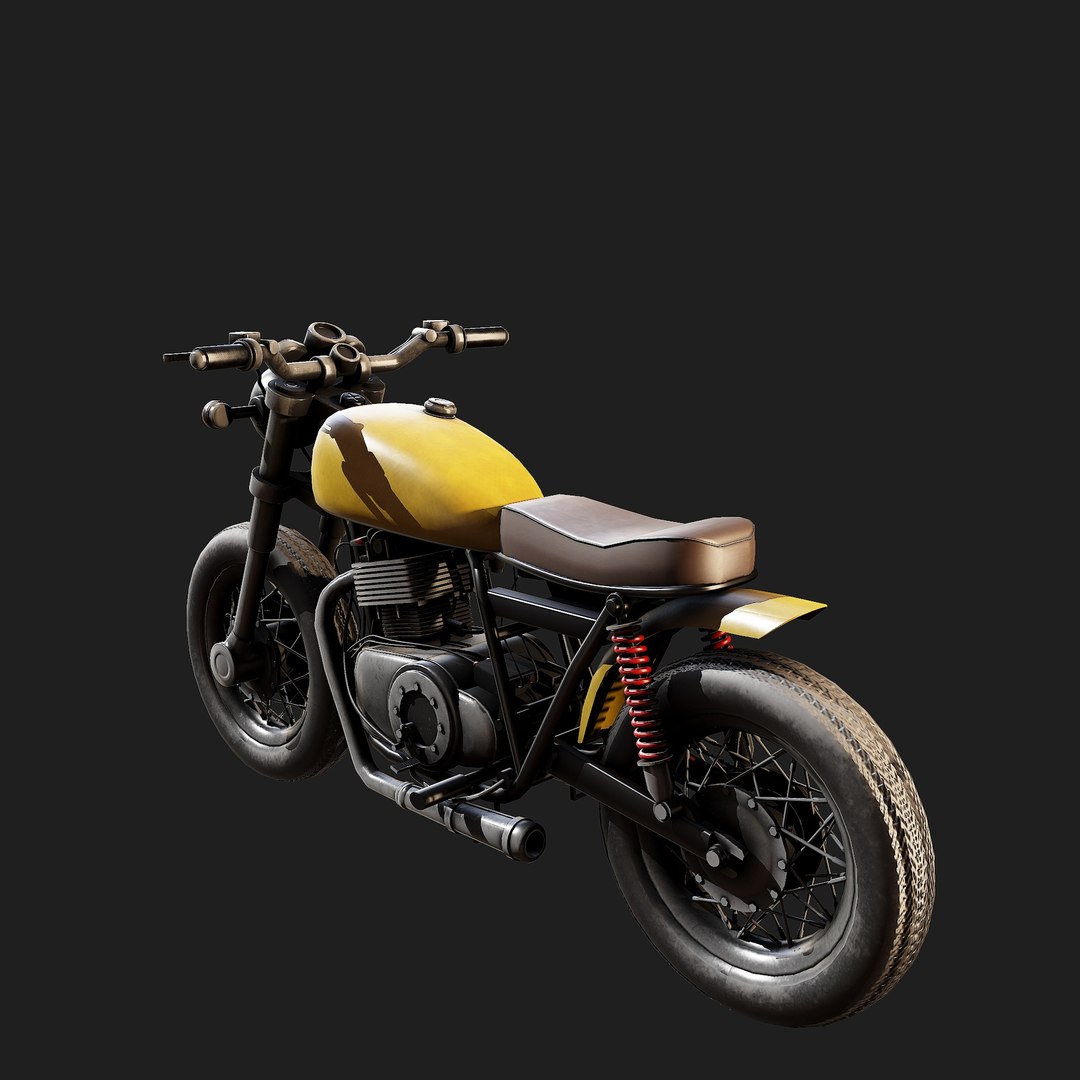 Coffee Racer Final Low-poly 3D Model Model - TurboSquid 1920939