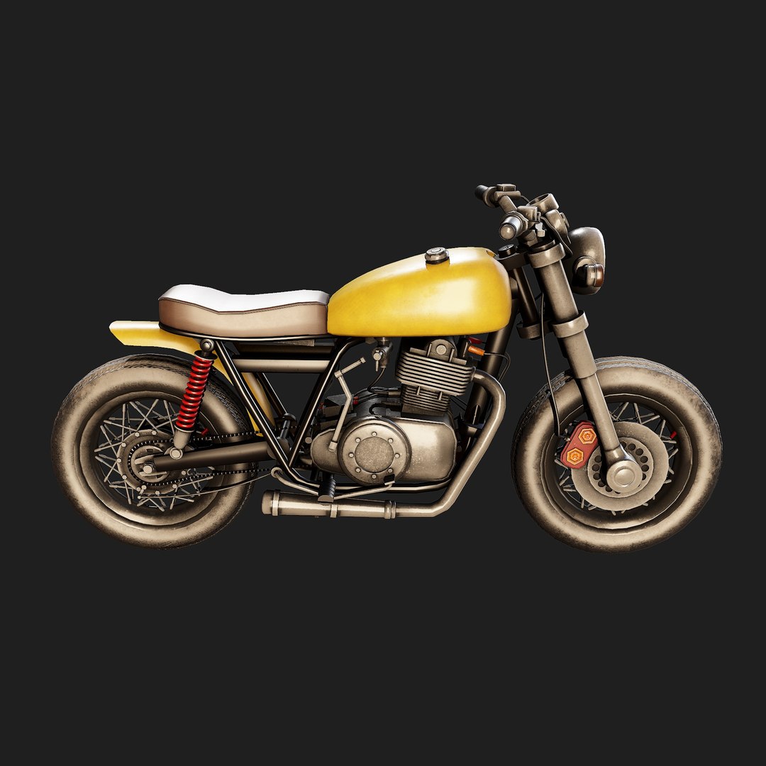 Coffee Racer Final Low-poly 3D Model Model - TurboSquid 1920939