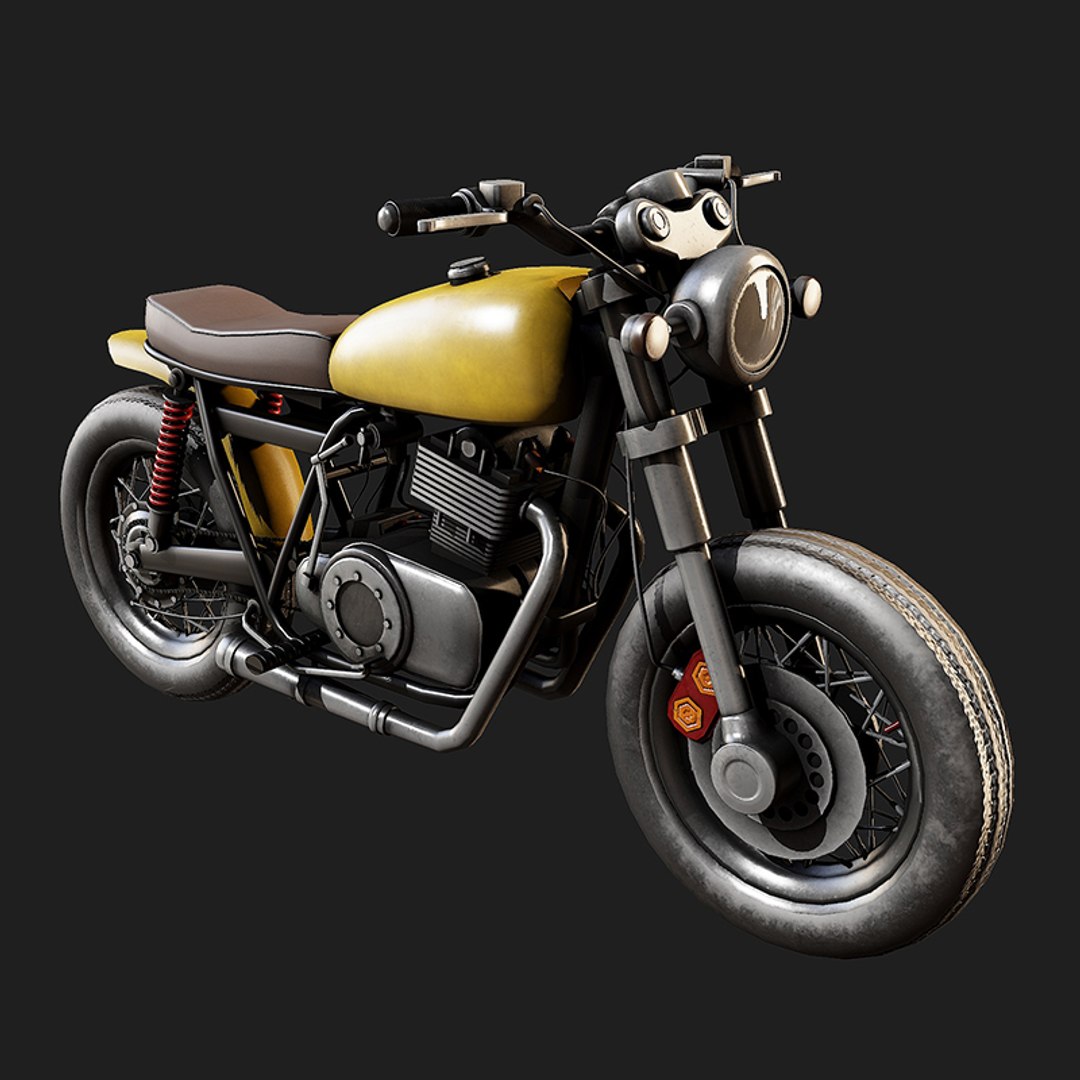 Coffee Racer Final Low-poly 3D Model Model - TurboSquid 1920939