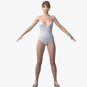 woman swimwear 3D model