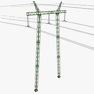 3d voltage power line