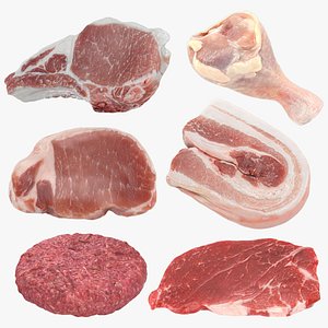 Raw Meat Collection 3D model