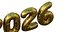 2026 Inflated Balloon Numbers 3D Model